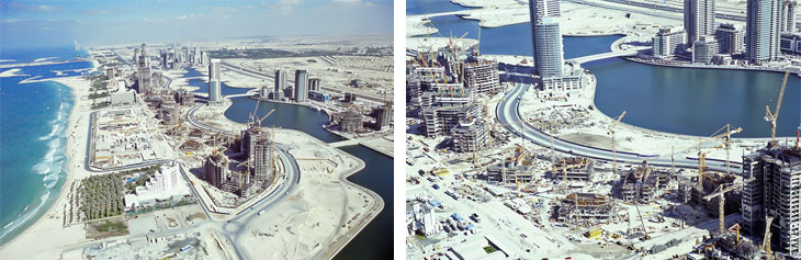 JBR construction photography dubai